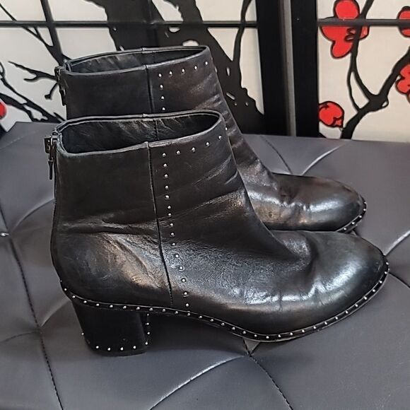 RAG & BONE Willow Stud Leather Booties Size 40 - Picture 12 of 12
